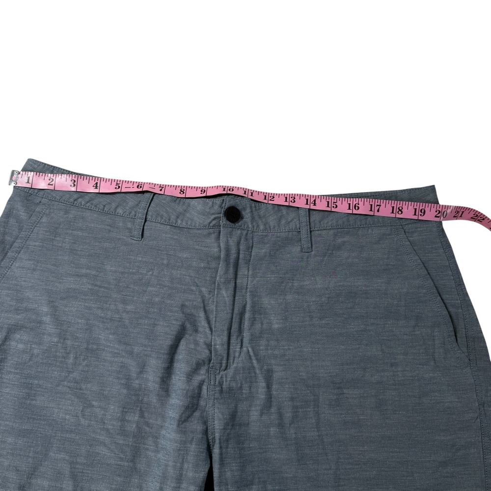Reef Mens 38 Hybrid Shorts Heather Gray Stretch Cotton Blend Surf Casual 8" - Picture 3 of 8
